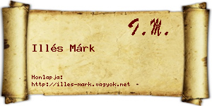 Illés Márk névjegykártya